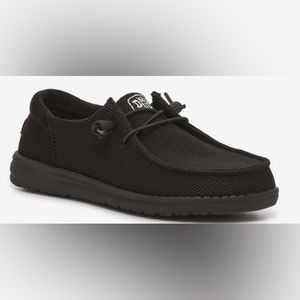 Hey Dudes Slip on Black Shoes